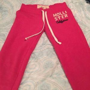 Hollister pink sweatpants